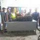 Kapolsek Batang Toru, Iptu RN Tarigan, didampingi Kanit Reskrim, Ipda Hary Agus Pohan, dan anggota, usai menangkap 2 orang terduga kurir dan 2 karung ganja dengan berat lebih kurang 22 Kg saat menggelar razia rutin