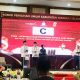 Suasana debat pertama pemilihan Bupati dan Wakil Bupati Tapsel antara Paslon No.01, Gus Irawan Pasaribu dan Jafar Syahbuddin Ritonga (BAGUSI) dengan Paslon No.02, Dolly Pasaribu dan Parulian Nasution, yang digelar KPU di Aula Sapadia Hotel, Gunung Tua, Kabupaten Paluta