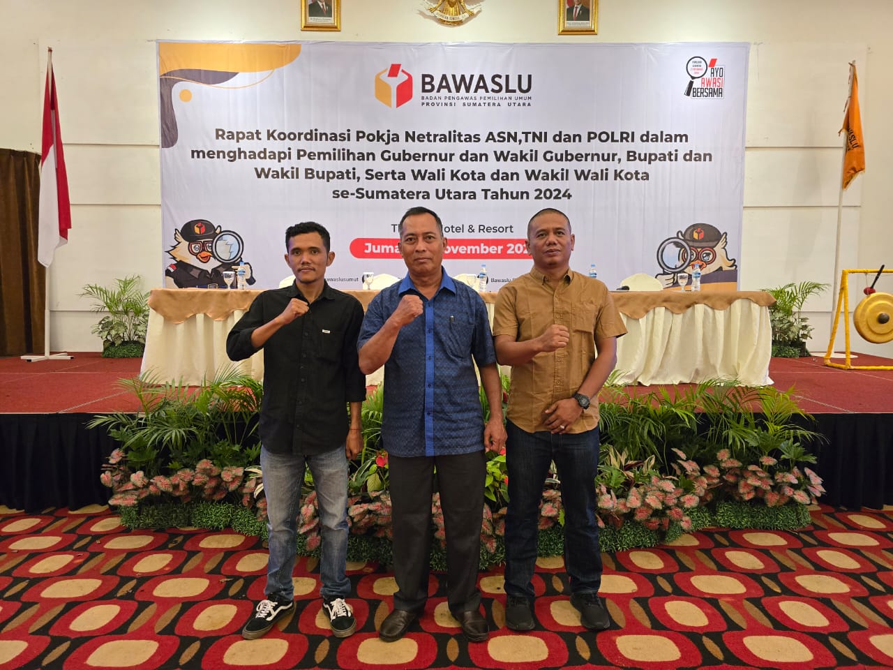 Kasi Propam Polres Tapsel, AKP R Trihardjanto, saat mengikuti Rakor Pokja netralitas ASN dan TNI-Polri pada Pilkada serentak 2024