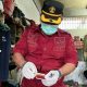 Kalapas Kelas IIB Padangsidimpuan, Edison Tampubolon, saat turun langsung melakukan tes urine ke WBP