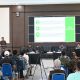 Kajari Padangsidimpuan, Dr Lambok MJ Sidabutar, saat berikan sosialisasi terkait pengelolaan keuangan Desa ke para Kades