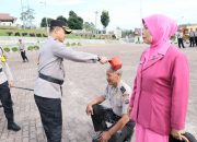 Momen Haru Jelang Purna, Dua Personel Polres Tapsel Naik Pangkat Jadi Ipda