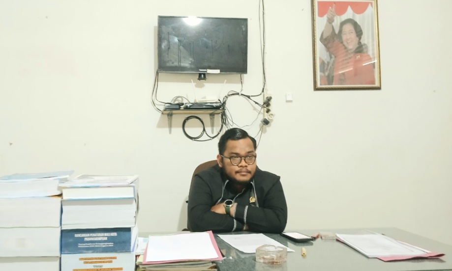 Politisi PDI Perjuangan, M Fajar Dalimunthe, yang juga anggota DPRD Kota Padangsidimpuan