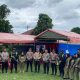 Kasi Propam Polres Padangsidimpuan, Iptu Aguslim Anhar, dan personel gabungan lainnya, saat memimpin Patroli Harkamtibmas di sejumlah TPS