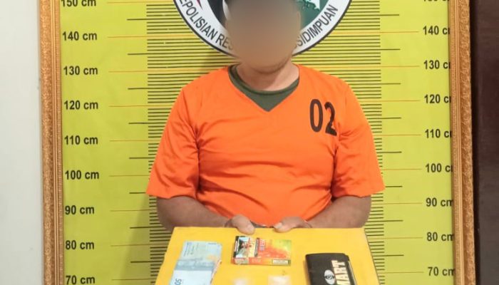 Mungkin Rindu Jeruji Besi, Residivis di Sidimpuan Dikirim ke Bui Lagi Akibat Sabu