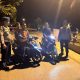 Personel Polsek SD Hole saat menggelar patroli bertajuk, 'Blue Light Patrol di Kelurahan Sipagimbar