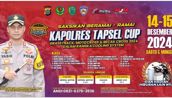 Ayo Saksikan, Bhayangkara Motocross Kapolres Tapsel Cup di Paluta
