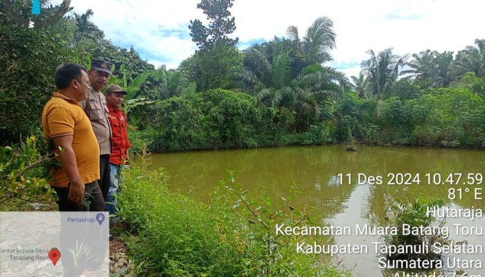 Polsek Batang Toru Survey Kolam Ikan Milik Masyarakat