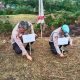 Kapolres Tapsel, AKBP Yasir Ahmadi, diwakili Kapolsek Sipirok, Iptu Aswin Manurung, saat menanam Pohon Eucalyptus di Sekolah MAN IC