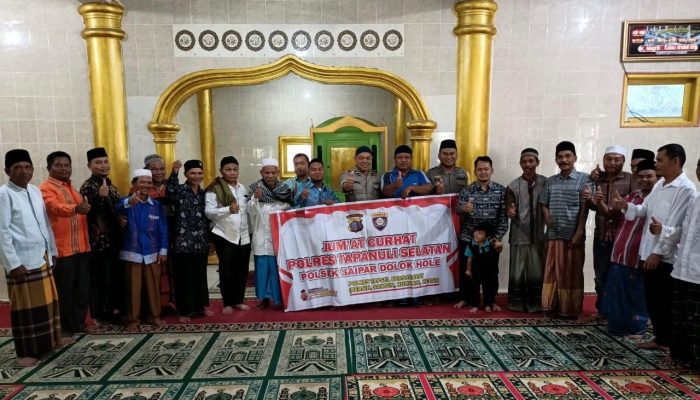 Jumat Curhat, Polsek SD Hole Tampung Aspirasi Jamaah Masjid