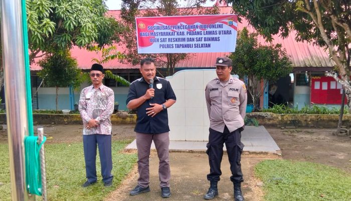 Polsek Dolok Sosialisasikan Bahaya Judi Online ke Pelajar
