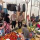 Personel Polsek SD Hole saat menggelar pengamanan di seputara Pasar Sipagimbar