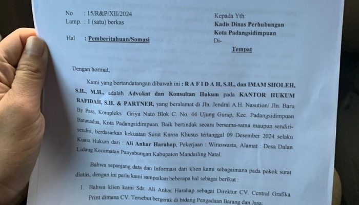 Terlalu, Kadishub Padangsidimpuan Tak Bayar Proyek Traffic Light?