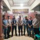 Tim Patroli Polres Tapsel saat menyambangi Gereja di wilayah Kecamatan Batang Toru dalam rangka Pam malam tahun baru