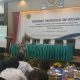 GMO PTAR, Rahmat Lubis, saat memberikan sambutan pada Workshop bertajuk, 'Program PPM bersama Pemkab Tapsel dan masyarakat 15 Desa di Lingkar Tambang
