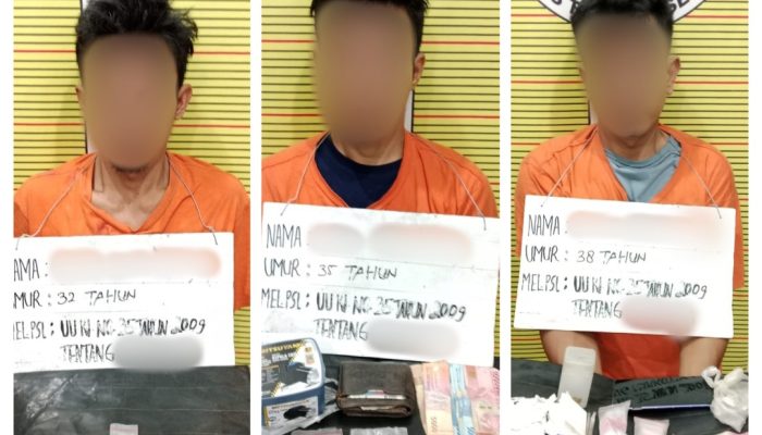 Tangkapan Besar, Puluhan Gram Sabu dan 3 Pelaku Diungkap Polres Tapsel