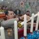 Kapolres Tapsel, AKBP Yasir Ahmadi, saat menyalakan lilin pada perayaan Natal keluarga besar Polres Tapsel