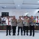Kapolres Tapsel, AKBP Yasir Ahmadi, berfoto bersama para PJU dan Perwira usai Anev akhir tahun 2024 Fungsi Reskrim