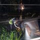 Polisi saat melakukan olah TKP pasca kecelakaan maut seusai perayaan malam tahun baruan di Kota Padangsidimpuan