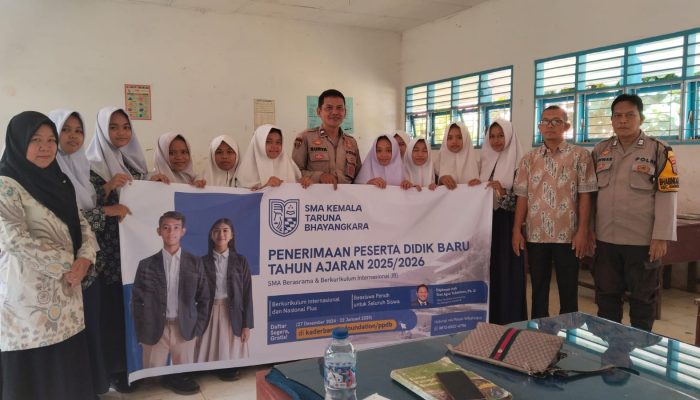 Polres Tapsel dan Polsek Sipirok Sosialisasi Penerimaan SMA Kemala Taruna Bhayangkara