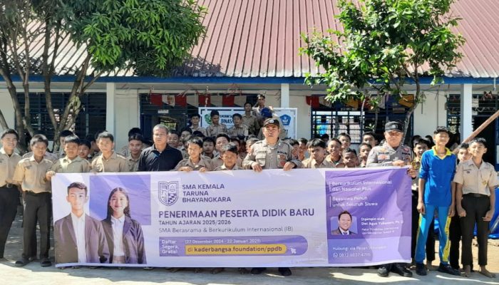 Sosialisasi Pendaftaran SMA Kemala Bhayangkara Polsek Batang Toru Disambut Antusias