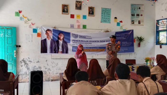Polsek Batang Toru Getol Sosialisasikan Penerimaan Siswa SMA Kemala Taruna Bhayangkara