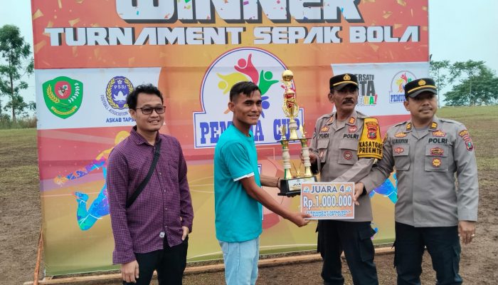 Polres Tapsel dan Polsek Sipirok Hadiri Penutupan Turnamen Sepak Bola Cup I