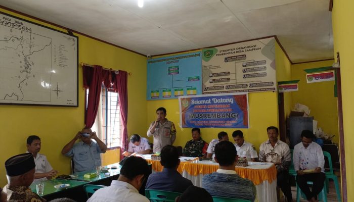 Polsek Sipirok Kawal Musrenbang Desa Sampean Agar Tepat Sasaran