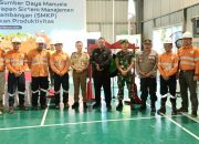 Kapolsek Batang Toru Peringati Bulan K3 Nasional di Agincourt Resources