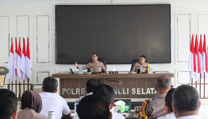 Anev Fungsi Reskrim, Kapolres Tapsel: Penyidikan Harus Efektif dan Efisien