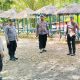 Sejumlah personel Polsek Batang Toru saat menggelar pengamanan di Objek Wisata menjelang libur perayaan Israk Mikraj dan Imlek 2025
