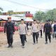 Kapolres Tapsel, AKBP Yasir Ahmadi, bersama Danyon C Sat Brimob Polda Sumut, AKBP Dr Buala Zega, Waka Polres Tapsel, Kompol Rapi Pinakri, dan lainnya, saat hendak meresmikan Masjid Al Fatimah