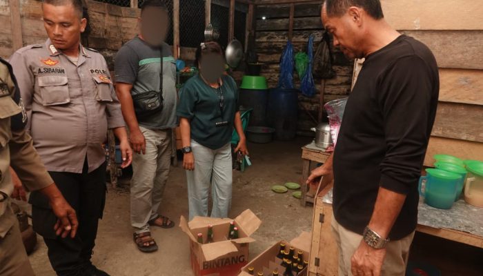 Belasan LC dan Sejumlah Miras Diamankan Polsek Padang Bolak saat Razia