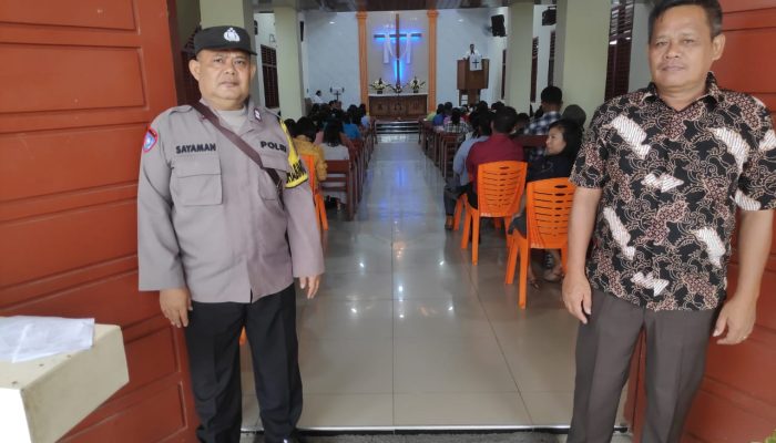 Polsek Padang Bolak Pam Gereja: Jamin Kenyamanan Ibadah Minggu