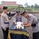 Kapolres Tapsel, AKBP Yasir Ahmadi, saat memimpin Upacara Sertijab jabatan Kabag Ops dan Kabag SDM