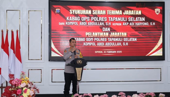 Syukuran Sertijab Pejabat Polres Tapsel Berlangsung Gembira