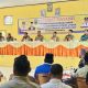 Kapolsubsektor Simangambat, Ipda Yuddy Darma Saputra, bersama Forkopimcam dan perwakilan dari Kepala Desa/Lurah saat menghadiri Musrenbang RKPD TA 2026 di tingkat Kecamatan Ujung Batu