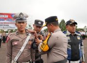Apel Gelar Pasukan Ops Keselamatan Toba, Kapolres Tapsel: Tingkatkan Disiplin Berlalulintas