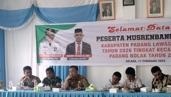Musrenbang Kecamatan, Kapolsek Padang Bolak: Gunakan Anggaran Tepat Sasaran