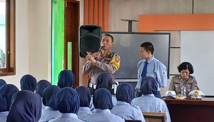 Ops Keselamatan Toba, Polres Tapsel Tekankan Pelajar untuk Waspada Kecelakaan