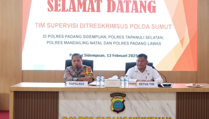 Terima Tim Supervisi Ditreskrimsus Polda Sumut, AKBP Wira: Pemantapan Bagi Penyidik