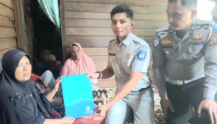 Polres Padangsidimpuan Sambangi Rumah Korban Kecelakaan: Bawa Bantuan