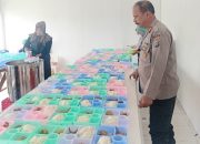 Hari ke-3 Uji Coba MBG, Kapolsek Batang Angkola Cek Dapur Pelayanan Pemenuhan Gizi