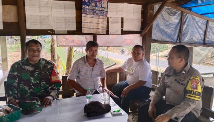 Sambang Warga, Polsek Padang Bolak Minta Jauhi Judi, Narkoba, dan Miras
