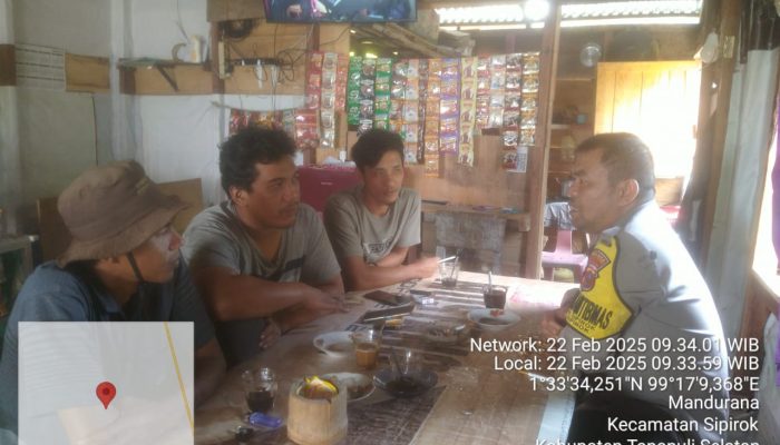 Sambang Warga, Polsek Sipirok Imbau Jaga Kelestarian Hutan