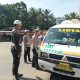 Sejumlah personel Polres Tapsel dan lainnya saat menggelar Operasi Kepolisian Kewilayahan Ops Keselamatan Toba 2025 di wilayah hukumnya
