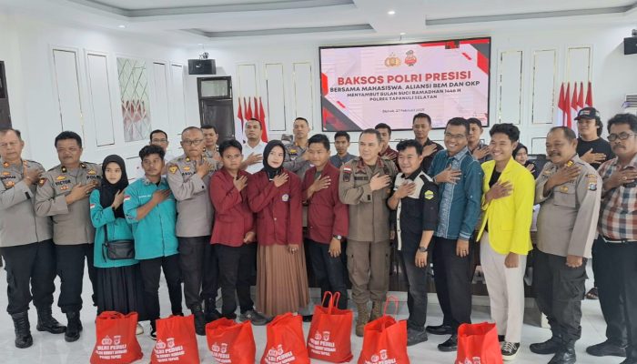 Sambut Ramadan, Polres Tapsel Gelar Baksos Serentak ke Mahasiswa