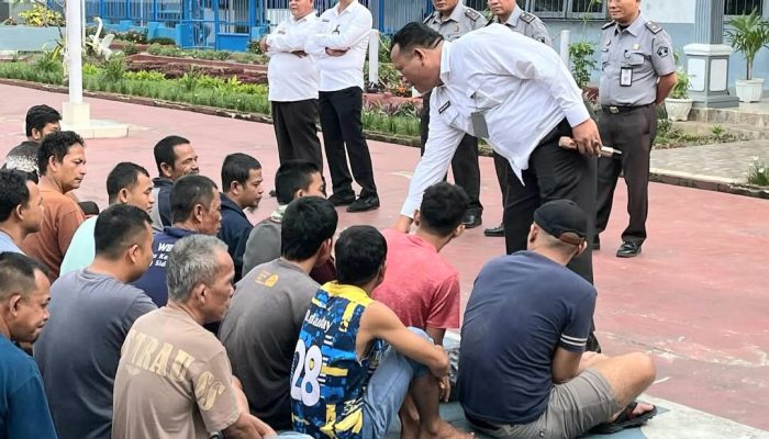Awali Tugas, Mathrios Sapa WBP Lapas Kelas IIB Padangsidimpuan