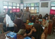 Kapolsek Cek Uji Coba MBG di SMAN 1 Batang Angkola, Siswa Riang Gembira