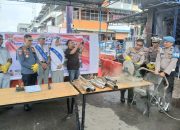 AKBP Wira Pimpin Pemusnahan 85 Unit Knalpot Brong Tak Standar